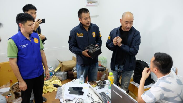 Thai Police and Agencies Raid Chinese-Owned Warehouse in Pattaya Area for Alleged Illegal Goods